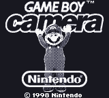 Gameboy Camera title screen for GameBoy